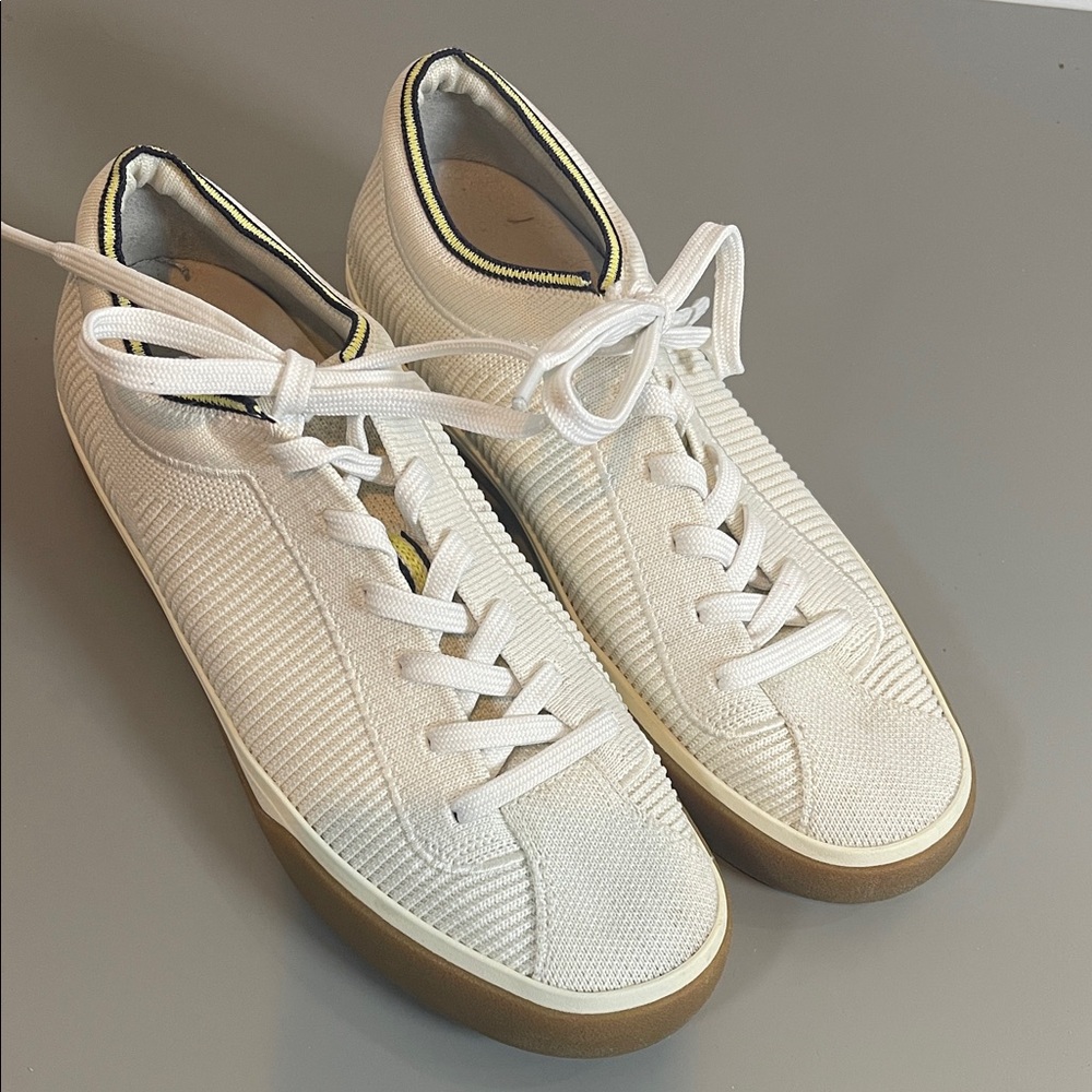 ROTHYS THE LACE UP knit sneaker vanilla 7